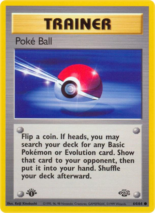 Poke Ball - Jungle 1st Edition