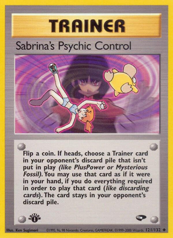 Sabrina's Psychic Control - Gym Challenge 1st Edition