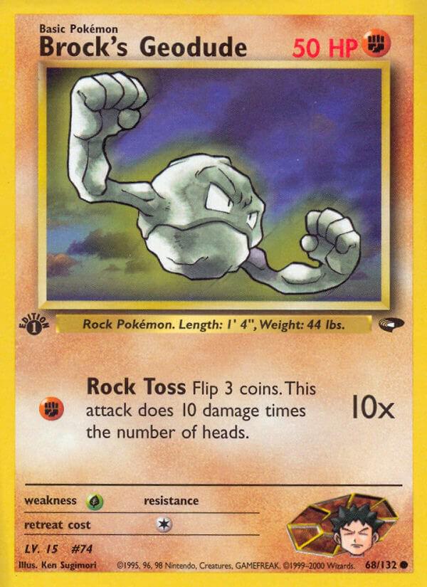 Brock's Geodude - Gym Challenge 1st Edition