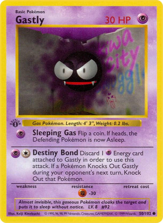 Gastly - Base Set (Shadowless) 1st Edition