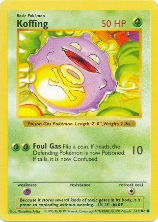 Koffing - Base Set (Shadowless)