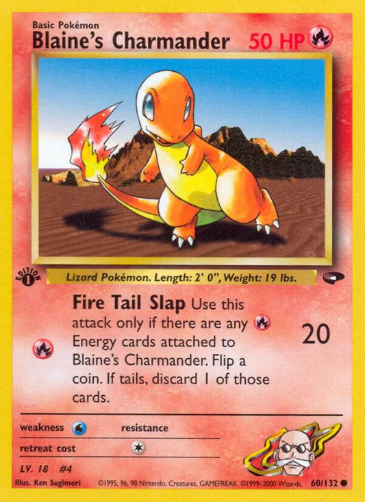 Blaine's Charmander - Gym Challenge 1st Edition