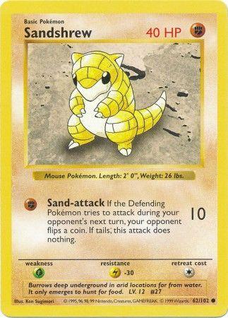 Sandshrew - Base Set (Shadowless)