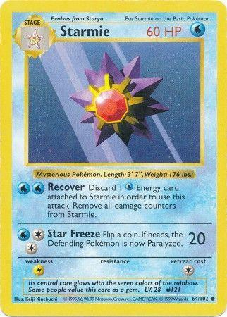 Starmie - Base Set (Shadowless)