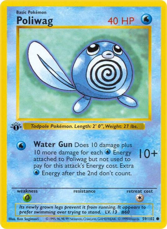 Poliwag - Base Set (Shadowless) 1st Edition