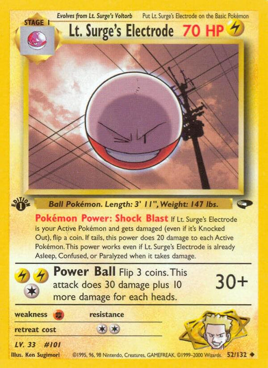 Lt. Surge's Electrode - Gym Challenge 1st Edition