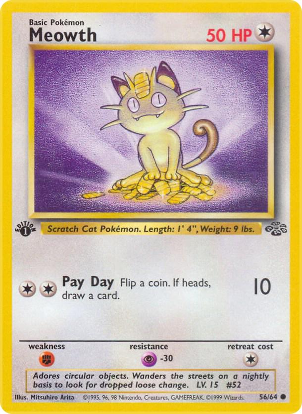 Meowth - Jungle 1st Edition