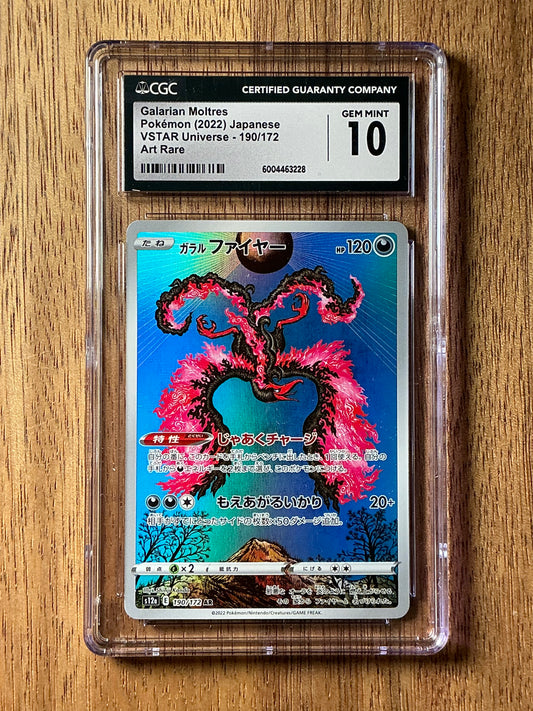 Moltres Galarian VSTAR Universe 190/172 - CGC Gem Mint 10 (Japanese)